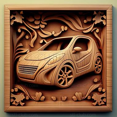 3D модель Peugeot 1007 (STL)